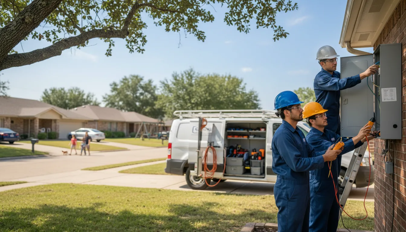 Certified electrician providing emergency electrical services in Cedar Bluffs, NE